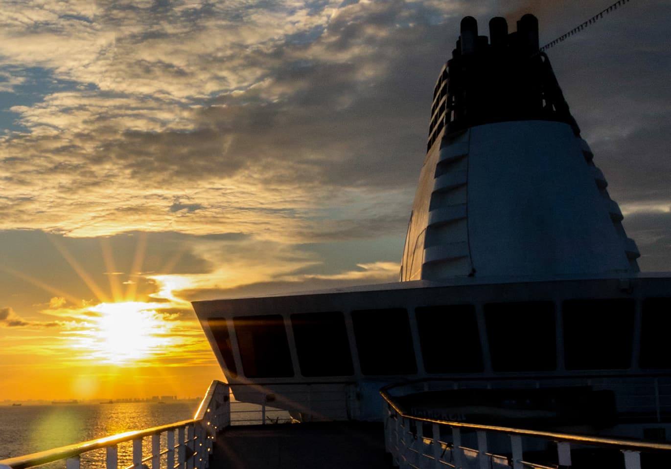Sunset view from M.V Aegean Paradise