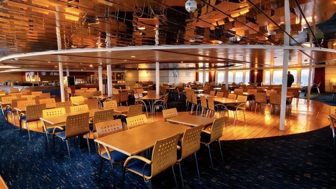 Dining area on Elpis Cruise